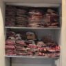 Storing bulk beef in freezer