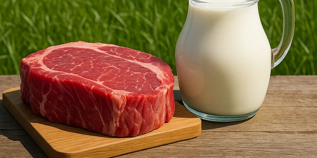 Grass Fed Beef and Raw Milk The Perfect Pair.
