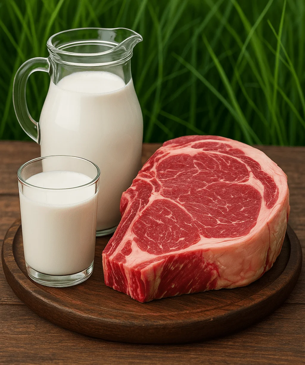What happens when you pair grass-fed beef with raw milk