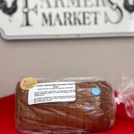 Freshley Milled White Chocolate Cranberry bread