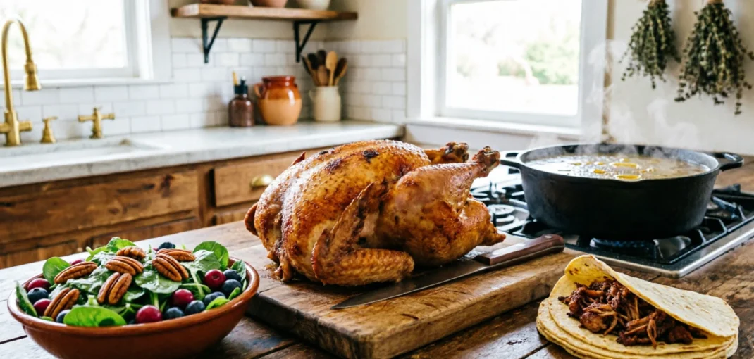 One Farm Raised Chicken, Three Weekday Lunches